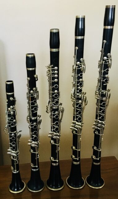 Clarinet Collection Display Elegant Instrument Series Wallpaper
