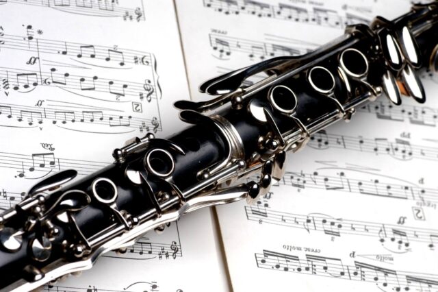 Clarinet And Sheet Music Wallpaper For Musicians