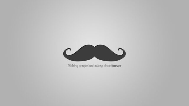 Classic Black Mustache Wallpaper with Timeless Style and Elegance for Mustache Lovers