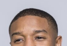 Close up portrait of Michael B Jordan smiling in casual outfit Michael B Jordan wallpapers