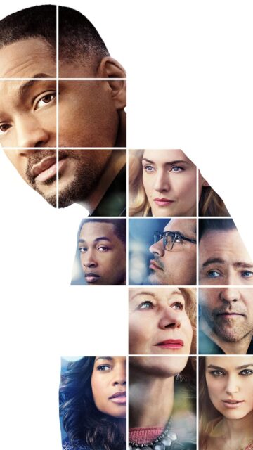 Collateral Beauty Film Characters Collage Wallpaper