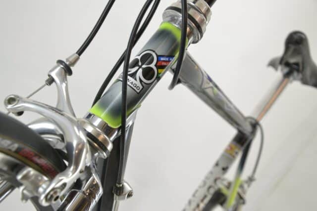 Colnago Road Bike Close Up with Italian Made Frame and Brake Detail Wallpapers