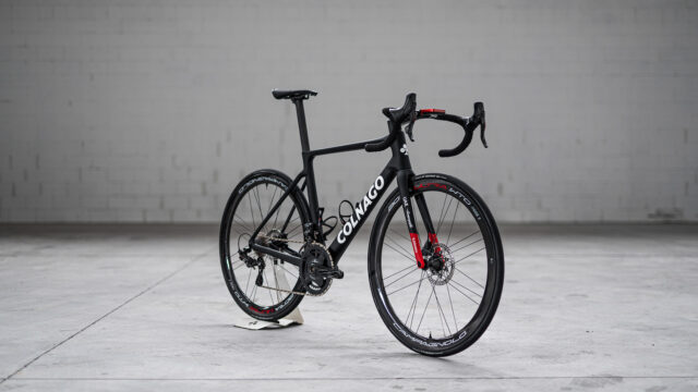 Colnago Road Bike Matte Black Carbon Frame Ultra Lightweight Wallpaper