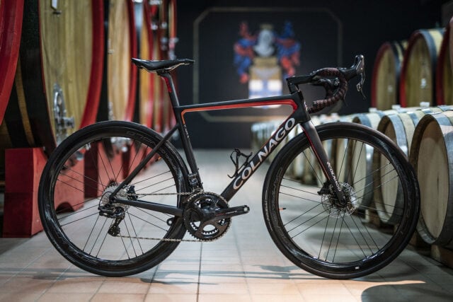 Colnago Road Bike with Carbon Frame Inside Wine Cellar Colnago Wallpapers