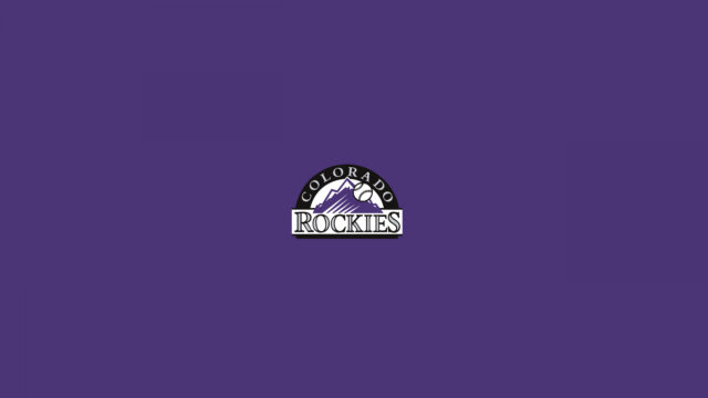 Colorado Rockies Logo on Purple Background Baseball Team Wallpaper