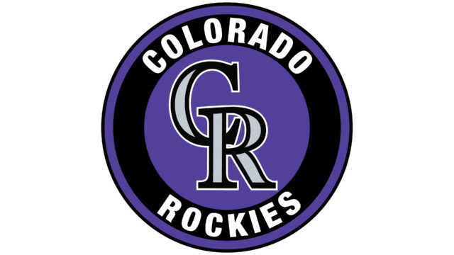 Colorado Rockies Team Logo in Purple and Black for Wallpapers