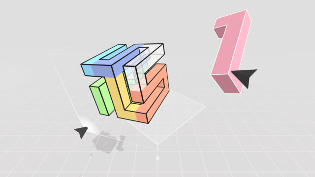 Colorful 3D Puzzle Game Wallpaper with Geometric Shapes and Minimalist Design