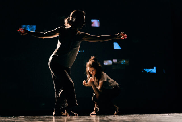 Contemporary Dance Wallpapers with Expressive Movement and Dramatic Lighting on Stage
