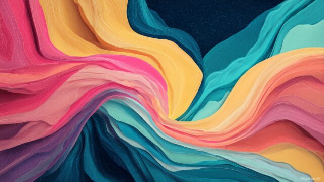Cool Desktop Wallpaper HD Free Download, An Abstract Design Featuring Swirling Colors And Geometric Shapes, Offering A Modern Look For Any Desktop
