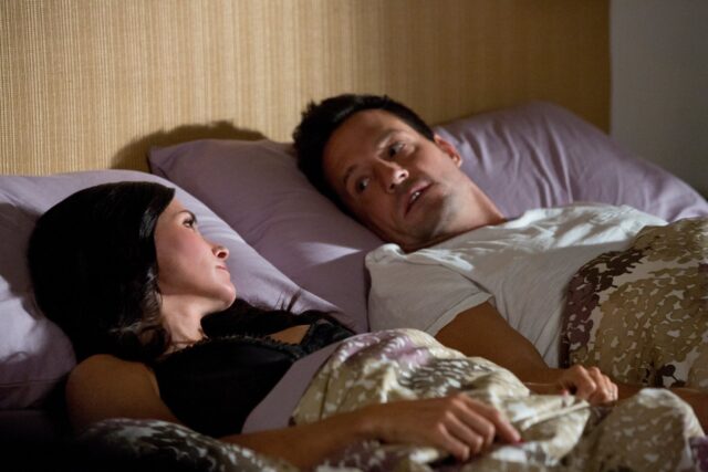 Cougar Town Cozy Bedroom Scene TV Show Wallpaper