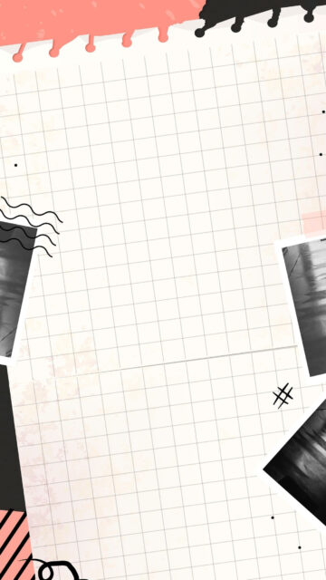 Creative Grid Paper Wallpaper Design with Abstract Elements