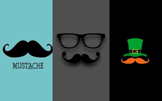 Creative Mustache Wallpapers with Unique Designs and Colorful Backgrounds for Stylish Looks