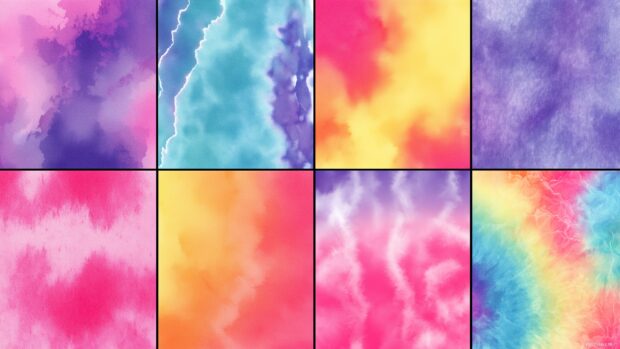 Creative tie dye backgrounds, a fusion of bold colors and imaginative designs that energize any workspace or personal device.