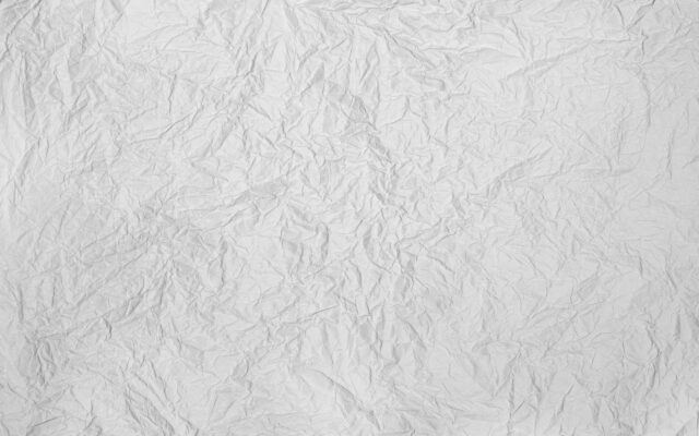 Crinkled White Paper Texture Wallpaper for Backgrounds