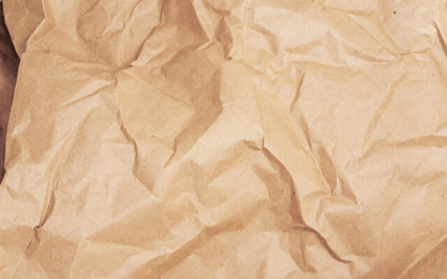 Crumpled Brown Paper Texture for Creative Wallpapers