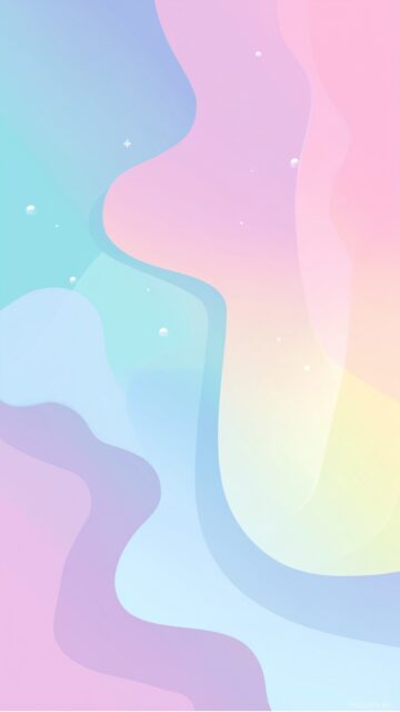 Cute background pastel colors, serene gradient transitions with subtle shapes for a calming effect.