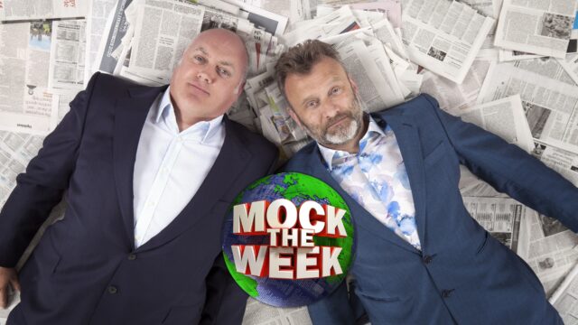 Dara O Briain And Hugh Dennis On Mock The Week Set
