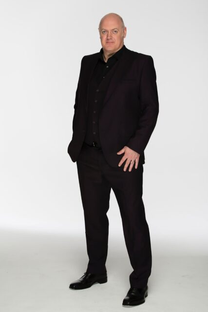 Dara O Briain In Black Suit Elegance Wallpaper