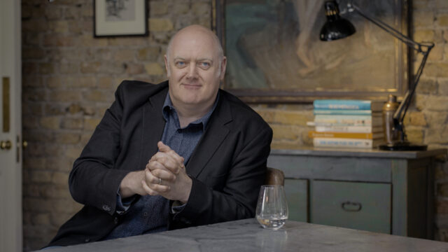 Dara O Briain In A Relaxed Home Setting Wallpaper