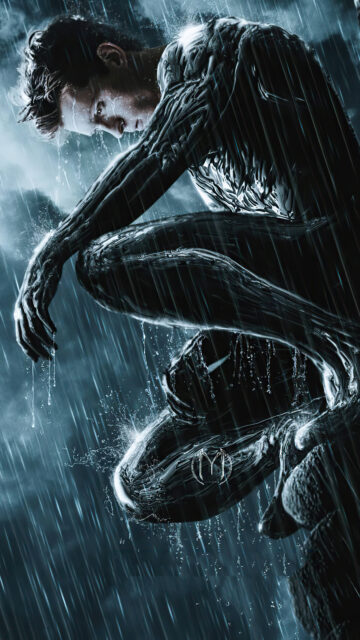 Dark Spider Man In The Rain Wallpaper For Desktop