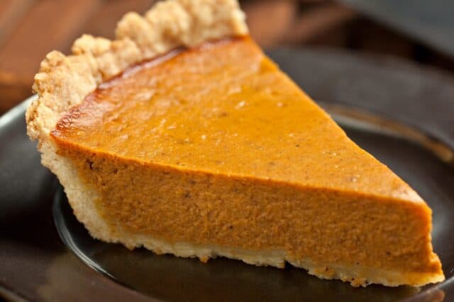 Delicious Pumpkin Tart Slice on Plate Tart Wallpapers Background