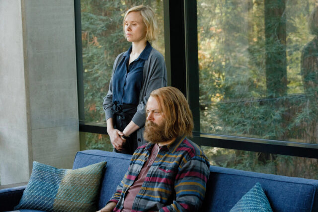 Devs TV Mini Series Characters In Thoughtful Scene Wallpaper