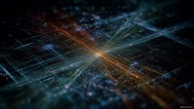 Digital Desktop Image HD Free Download, An Abstract Representation Of Quantum Computing Displayed On A Virtual Grid