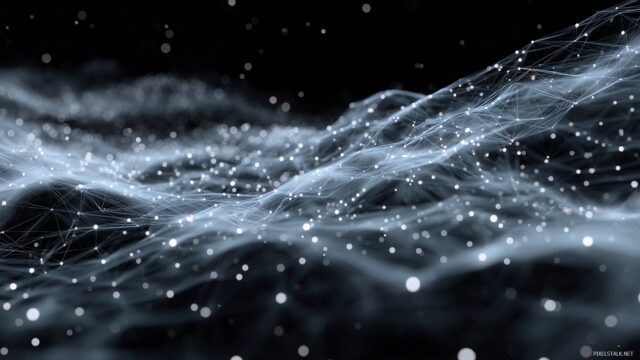 Digital Image HD For Mac, Dynamic Visualization Of Cloud Computing With Interconnected Nodes And Streams Of Information