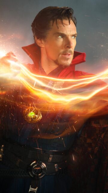 Doctor Strange casting magical spell with glowing mystical energy wallpaper