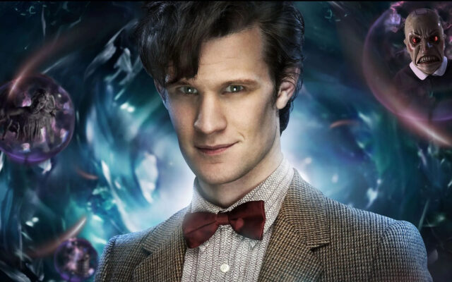 The Doctor played by Matt Smith is featured with mystical elements in the background, HD Desktop Wallpaper