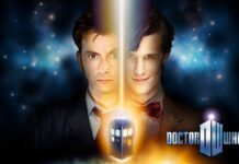 Doctor Who Characters Facing Each Other, The Image Shows Doctor Who Characters Facing Each Other With The TARDIS In Between, HD Desktop Wallpaper