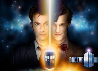 Doctor Who Characters Facing Each Other, The Image Shows Doctor Who Characters Facing Each Other With The TARDIS In Between, HD Desktop Wallpaper