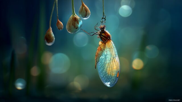 Dragonfly Background High Resolution, A Breathtaking Image Of A Dragonfly Emerging From A Cocoon Surrounded By Nature Beauty
