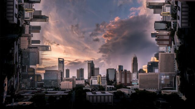 Dreamlike Cityscape Inspired By Inception Wallpaper