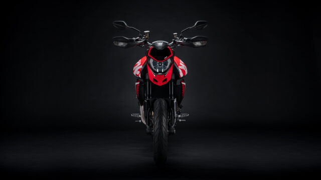 Ducati Hypermotard 950 Front View in Dark Studio Wallpaper