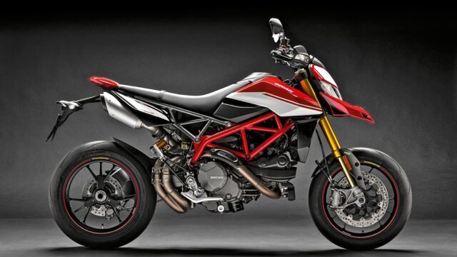 Ducati Hypermotard 950 Sport Motorcycle Side View High Quality Wallpaper