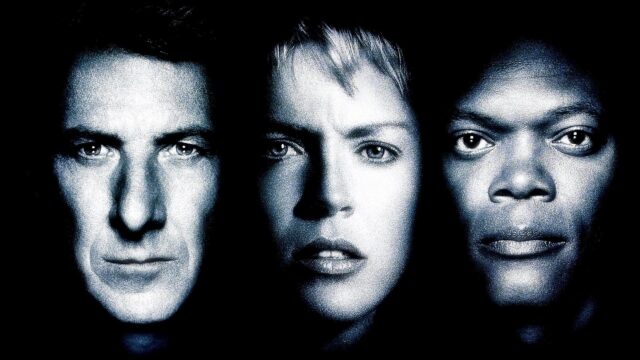Dustin Hoffman Faces Intensity In Iconic Movie Poster Wallpaper