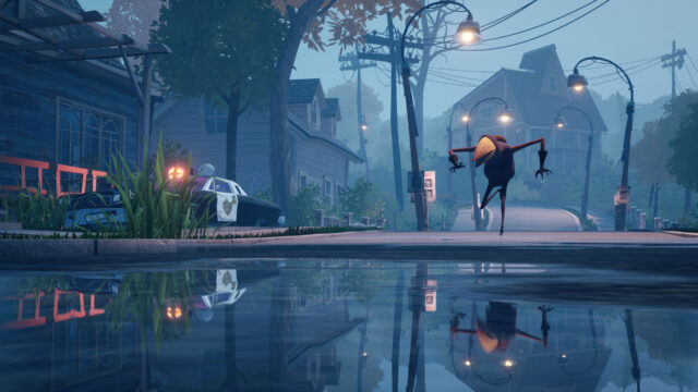 Eerie Street Scene From Hello Neighbor 2 Game Wallpaper