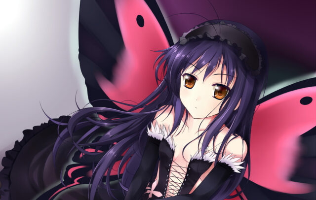 Elegant Anime Character With Butterfly Wings Accel World Wallpaper