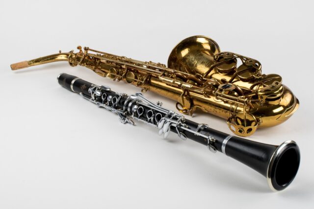 Elegant Clarinet And Saxophone Wallpaper For Music Lovers