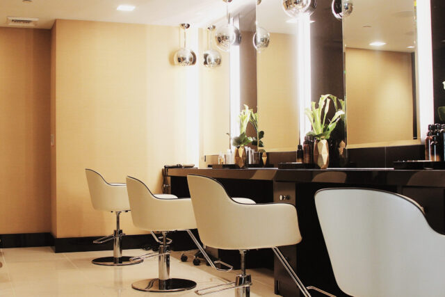 Elegant Hair Salon Interior Wallpaper For Modern Spaces