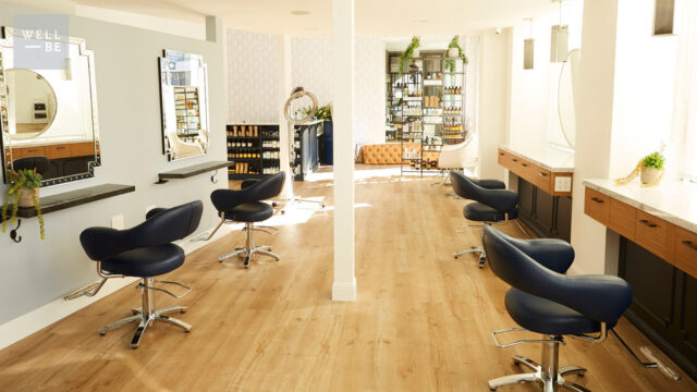 Elegant Hair Salon Interior With Modern Design Elements