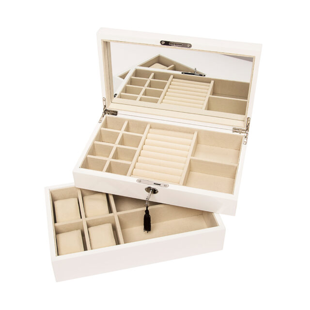 Elegant Jewelry Box With Mirror For Desktop Wallpaper