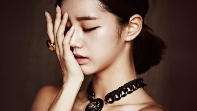 Elegant woman wearing black chain choker stylish jewelry close up portrait Choker Wallpapers