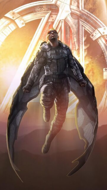 Epic Anthony Mackie Wallpaper As Falcon Marvel Character