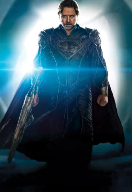 Epic Man Of Steel Scene Wallpaper With Heroic Stance