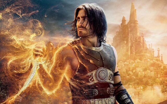 Epic Prince Of Persia Movie Wallpaper With Warrior And Castle Background