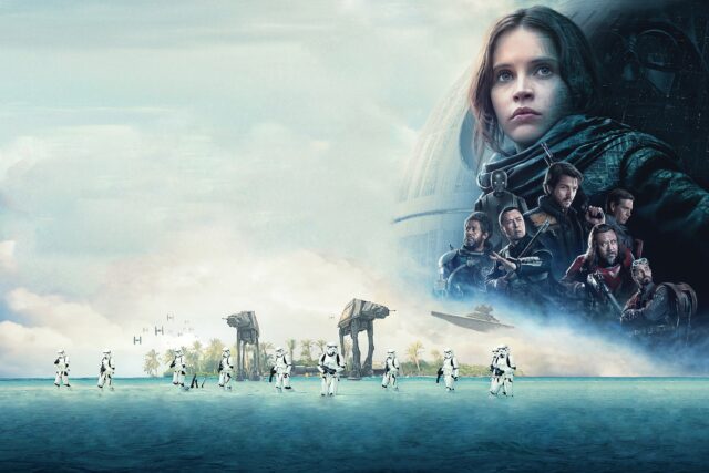 Felicity Jones Rogue One Epic Wallpaper Ocean Battle Scene
