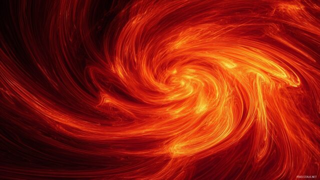 Fire HD Wallpaper For PC, An Abstract Representation Of Fire Swirling And Morphing, Infused With Deep Red And Orange Hues, Perfect For A High Definition View On A Desktop