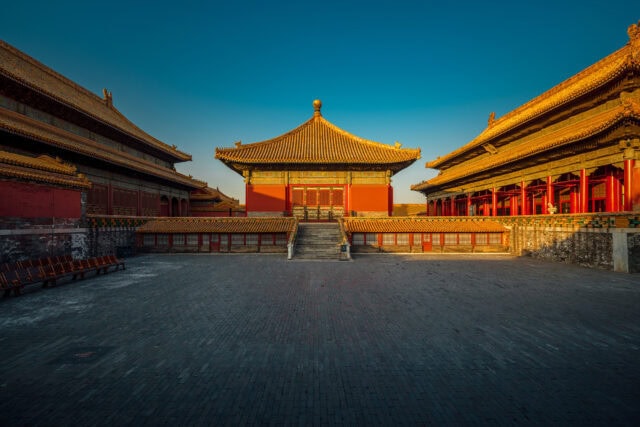 Forbidden City Beijing Stunning Sunrise View Wallpaper